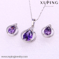 Fashion rhinestone jewelry earrings and pendant jewelry set